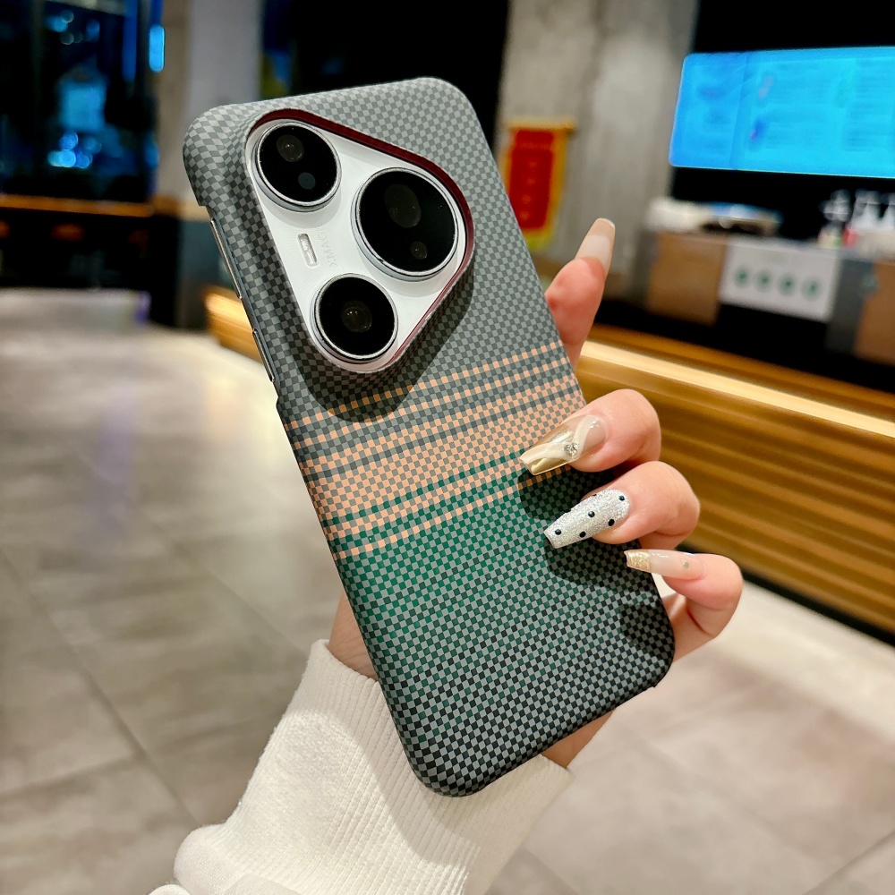 Huawei Pura 70 - Casing Ponsel Tekstur Serat Karbon Asli