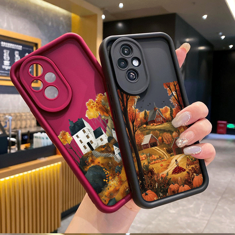 Huawei Mate 60 - Casing Ponsel Motif Pemandangan Musim Gugur