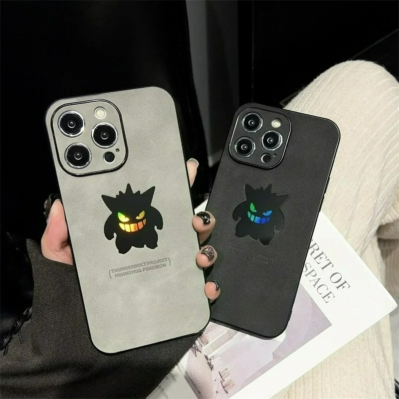 Apple Iphone 16 - Casing HP Kulit Tekstur Laser Kartun