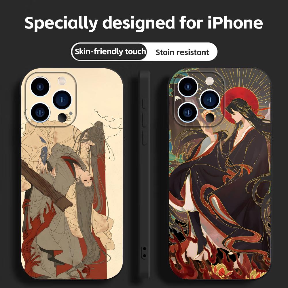 Apple Iphone 15 Pro Max - Casing Ponsel Anime Populer Mo Dao