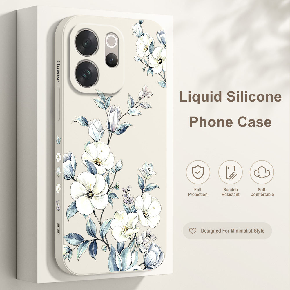 Vivo V40 - Casing Ponsel Winding Flora Untuk Vivo