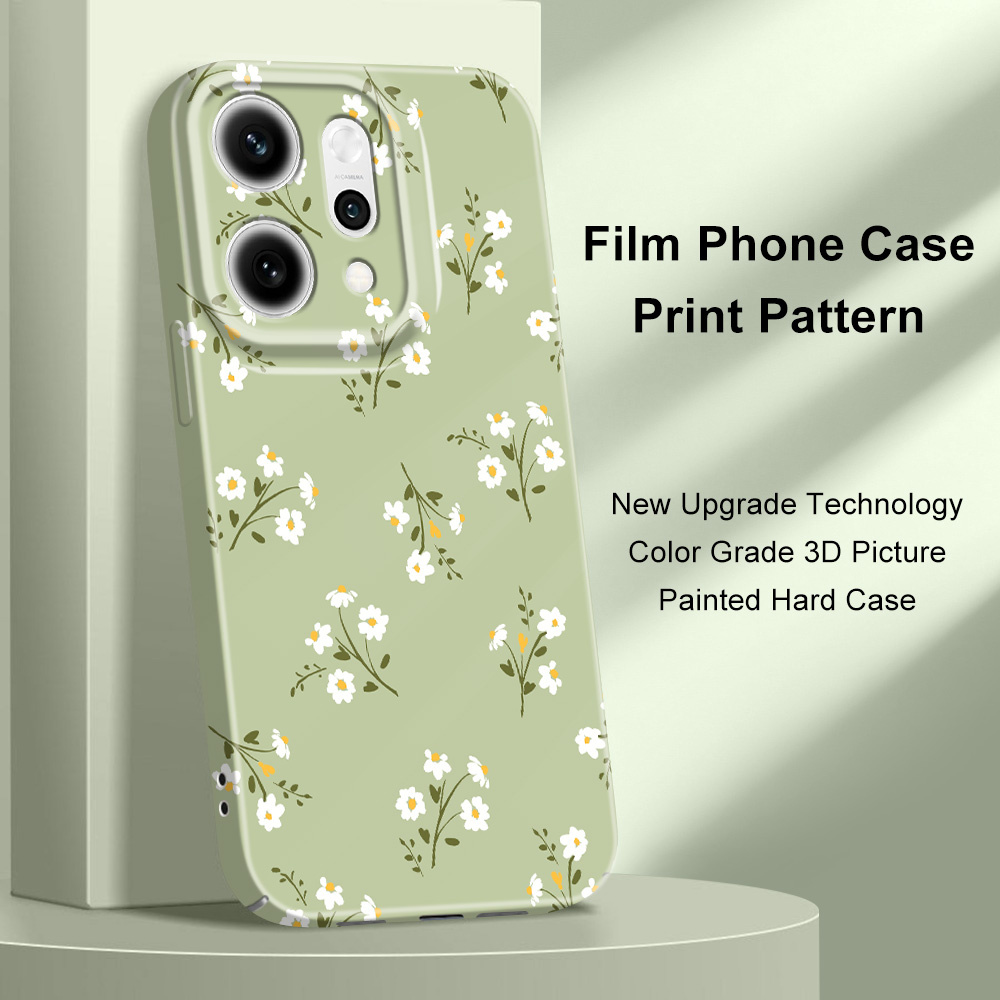 Oppo Reno 12 - Casing Ponsel Motif Bunga Cantik Untuk
