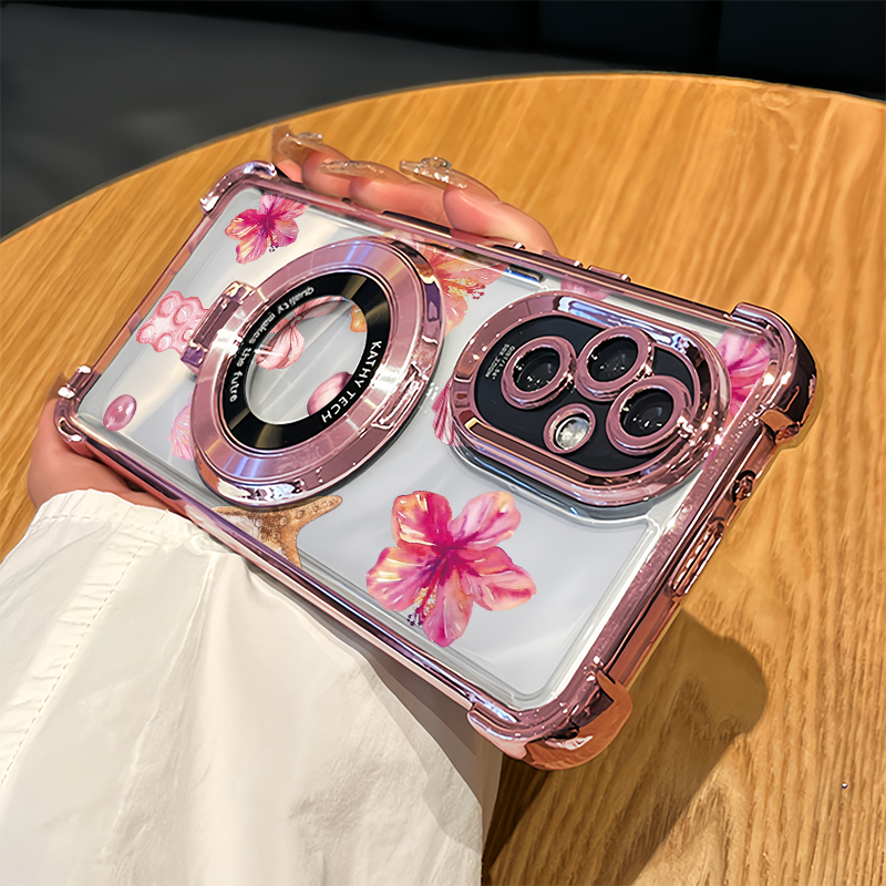 Vivo V40 - Casing Ponsel Motif Bunga Untuk Vivo