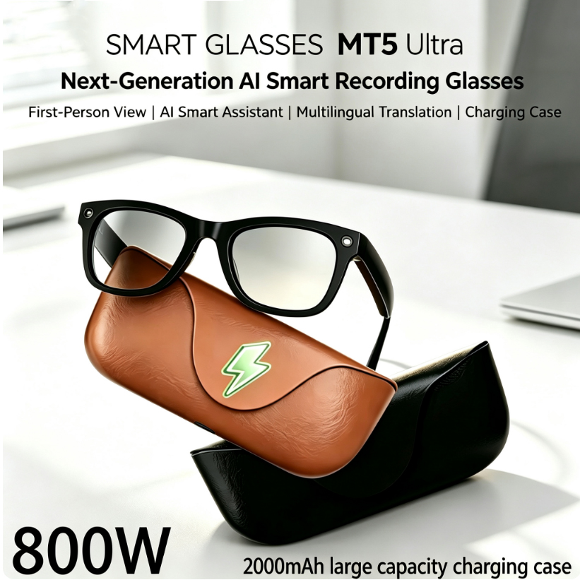 Smart Glasses Lens - Kacamata Pintar AI 2026 HD 800W