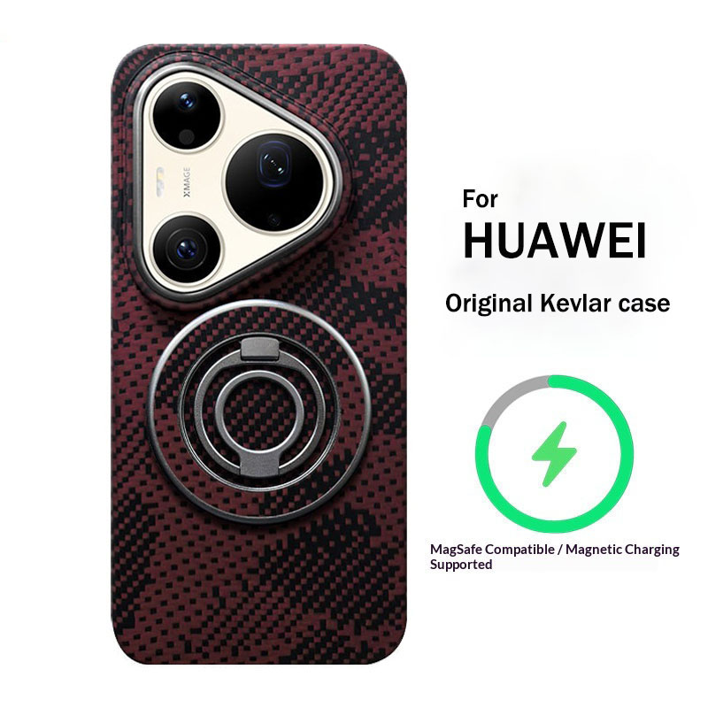 Huawei Pura 70 - Casing Ponsel Serat Aramid Kevlar Untuk