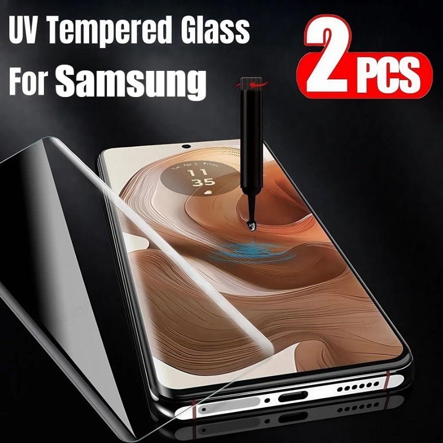 Huawei Mate 60 - Kaca Tempered Lem Penuh UV untuk