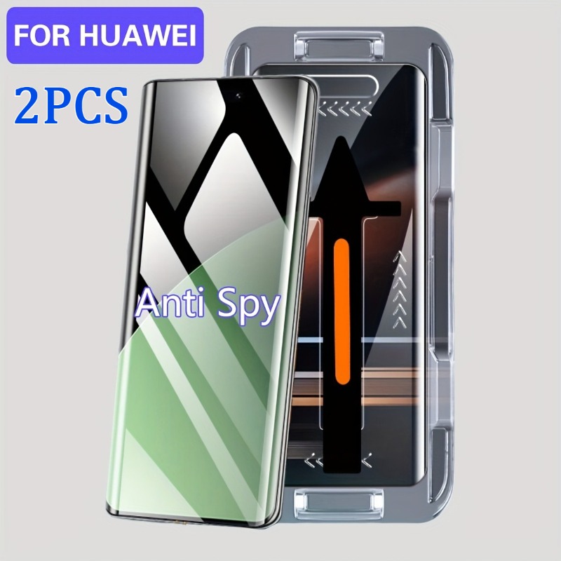 Huawei Nova 12 - 2 Buah Kaca Tempered Privasi Instalasi