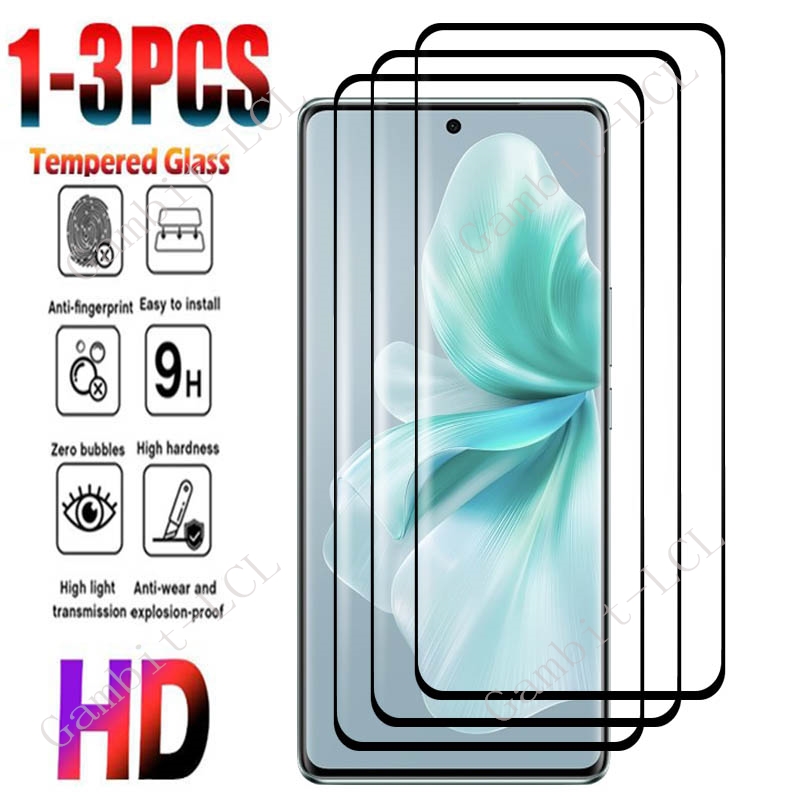 Vivo V40 - 1-3 Buah Kaca Tempered Penuh Melengkung