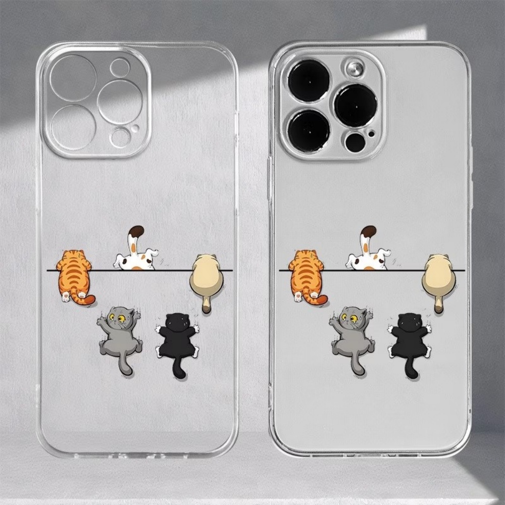 Apple Iphone 16 - Casing HP Motif Lima Kucing Lucu
