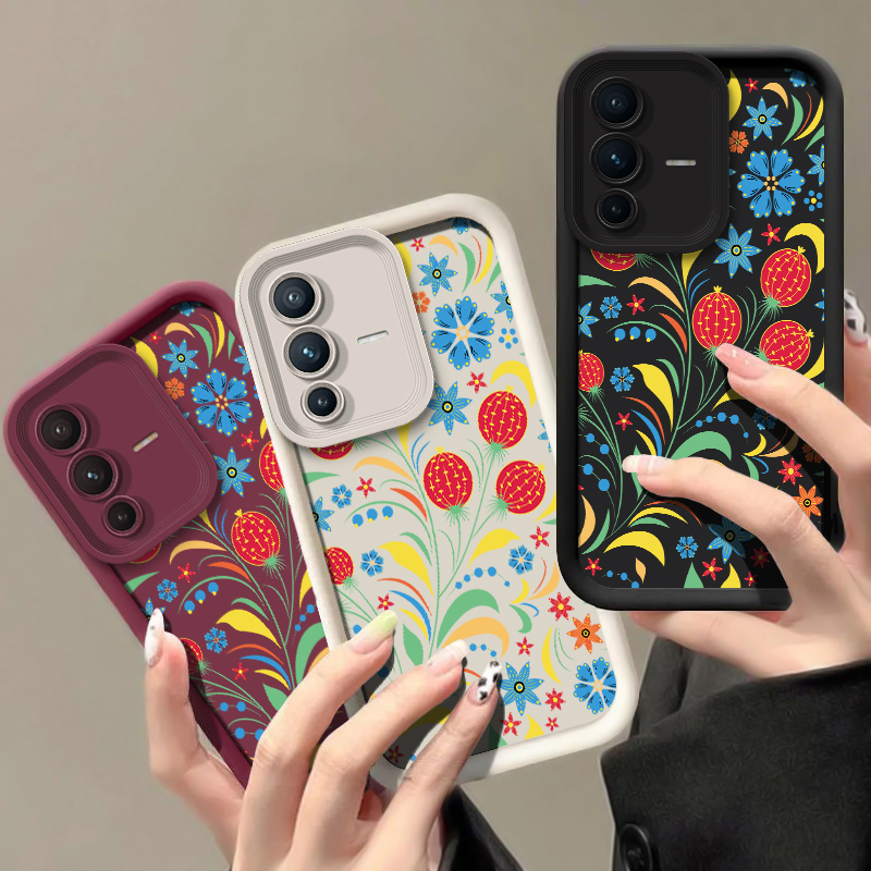 Vivo V40 - Casing Ponsel Bunga untuk Vivo V70