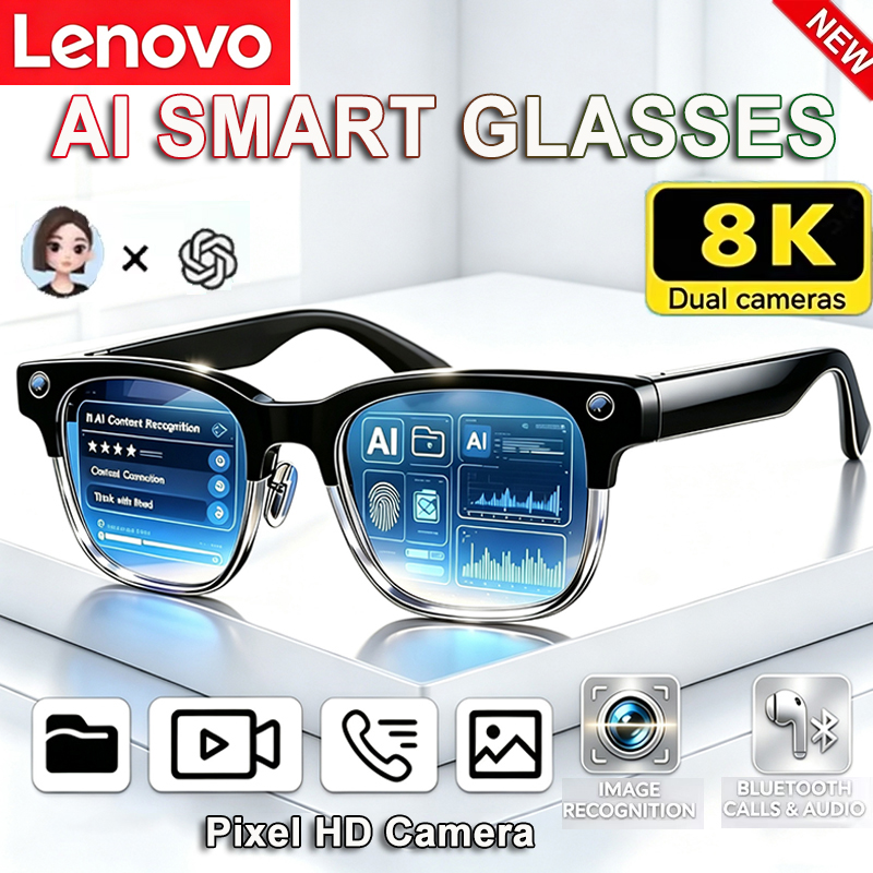 Kacamata Pintar AI Lenovo 8K H - Smart Glasses Lens ulasan dan harga