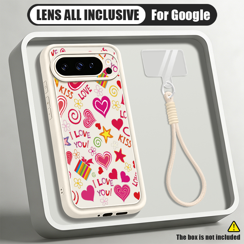 Casing Ponsel Motif Hati Untuk - Google Pixel 8A ulasan dan harga