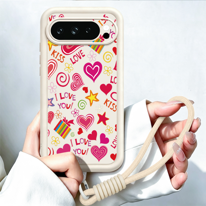 Casing Ponsel Motif Hati Untuk - Google Pixel 8A ulasan dan harga