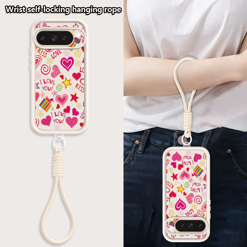 Casing Ponsel Motif Hati Untuk - Google Pixel 8A ulasan dan harga