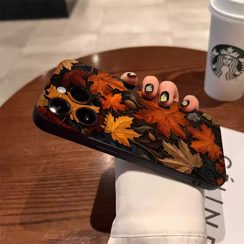 Casing Ponsel Pola Daun Maple  - Xiaomi Poco X6 ulasan dan harga
