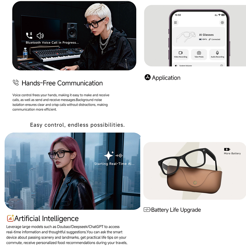 Kacamata Pintar AI 2026 HD 800 - Smart Glasses Lens ulasan dan harga