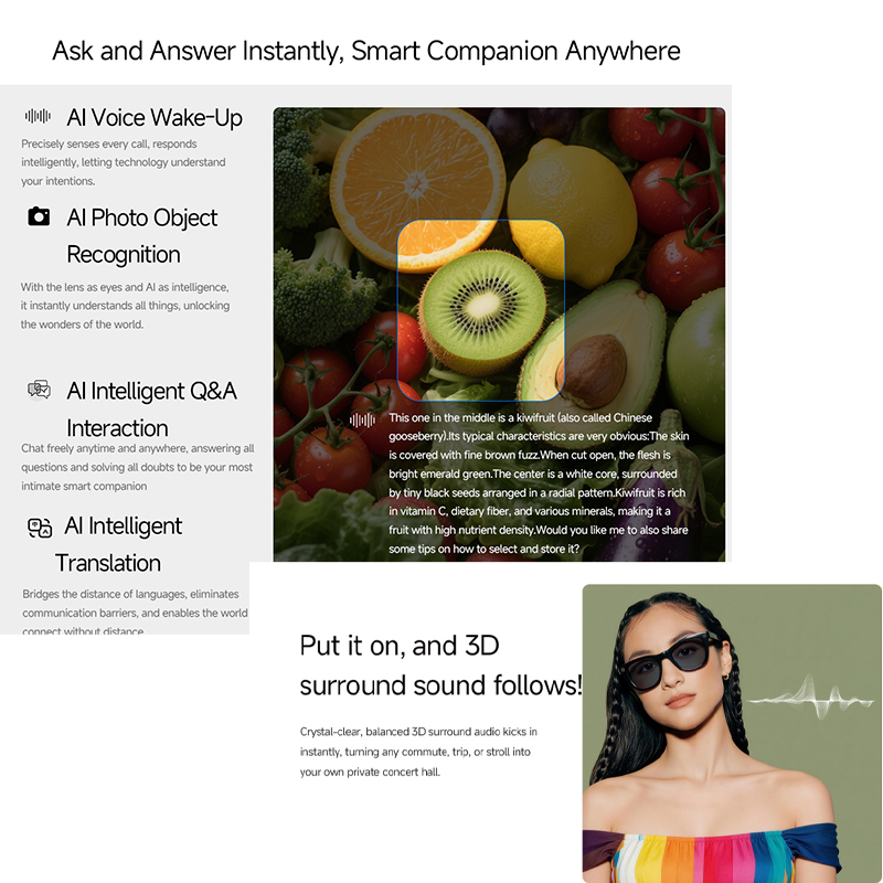 Kacamata Pintar AI 2026 HD 800 - Smart Glasses Lens ulasan dan harga