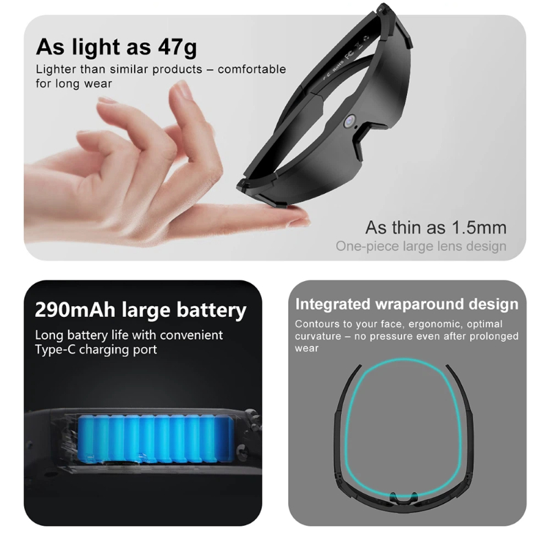 Kacamata Pintar Mijia Al untuk - Smart Glasses Lens ulasan dan harga