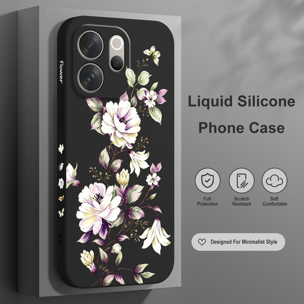 Casing Ponsel Motif Daun Ramba - Vivo V40 ulasan dan harga