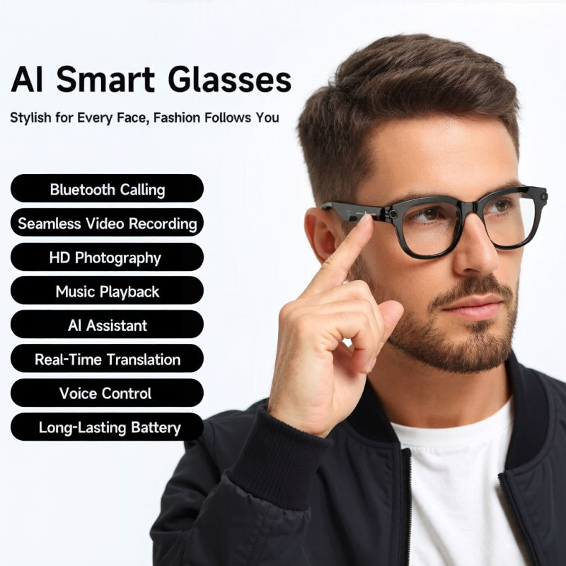 Kacamata Pintar FLAUNT AI Kame - Smart Glasses Lens ulasan dan harga